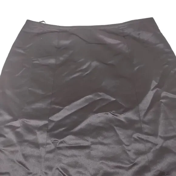 Calvin Klein Black Satin Maxi Skirt, Size XXL - Picture 3 of 4